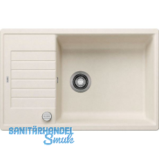 BLANCO Einbausp�le Zia XL 6 S Compact mit Drehknopfgarnitur Softwei�, reversibel