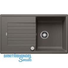 BLANCO Einbausp�le Zia 5 S Vulkangrau mit Drehknopfgarnitur, reversibel