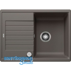 BLANCO Einbausp�le Zia 45 S Compact Vulkangrau mit Drehknopfgarnitur, rev.