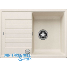 BLANCO Einbausp�le Zia 45 S Compact mit Drehknopfgarnitur Softwei�, reversibel