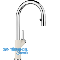 BLANCO K�chenarmatur Carena-S Vario druckfest, Softwei�/Chrom