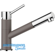 BLANCO Küchenarmatur Kano-S 526952 druckfest Vulkangrau/Chrom BLANCO Küchenarmatur Kano-S 526952 druckfest Vulkangrau/Chrom