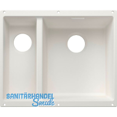 BLANCO Spüle Subline 340/160-U for Coloured Components, Becken rechts Weiß BLANCO Spüle Subline 340/160-U for Coloured Components, Becken rechts Weiß
