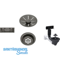 BLANCO Ab-und Überlaufset InFino für Color Unit Satin Darksteel BLANCO Ab-und Überlaufset InFino für Color Unit Satin Darksteel