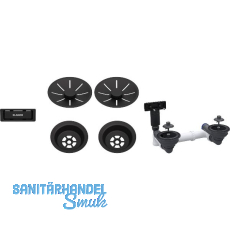 BLANCO 2x Ab-und Überlaufset InFino für Color Unit Schwarz BLANCO 2x Ab-und Überlaufset InFino für Color Unit Schwarz