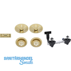 BLANCO 2x Ab-und Überlaufset InFino für Color Unit Satin Gold BLANCO 2x Ab-und Überlaufset InFino für Color Unit Satin Gold