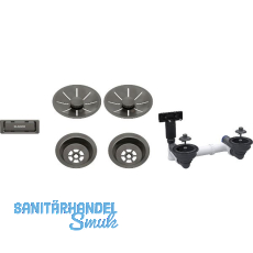 BLANCO 2x Ab-u. �berlaufset InFino f�r Color Unit Satin Darksteel