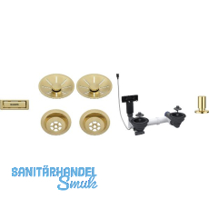 BLANCO 2x Ab-und Überlaufset InFino für Color Unit Satin Gold BLANCO 2x Ab-und Überlaufset InFino für Color Unit Satin Gold