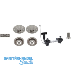 BLANCO 2x Ab-und �berlaufset InFino f�r Color Unit Satin Platinum