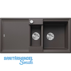 BLANCO Einbausp�le Adira 6 S mit Drehknopfgarnitur Felsgrau