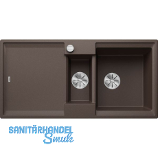 BLANCO Einbauspüle Adira 6 S mit Drehknopfgarnitur Cafe BLANCO Einbauspüle Adira 6 S mit Drehknopfgarnitur Cafe