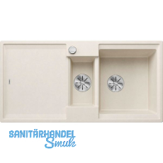 BLANCO Einbausp�le Adira 6 S mit Drehknopfgarnitur Softwei�