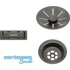 BLANCO Ab-und �berlaufset Satin Darksteel