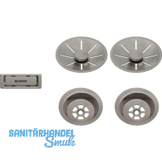 BLANCO Doppel Ab-und Überlaufset Satin Platinum BLANCO Doppel Ab-und Überlaufset Satin Platinum