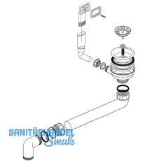 BLANCO Ab- und �berlaufgarnitur 1 x 3,5'' 214381
