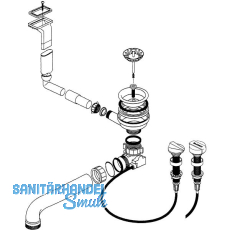 BLANCO Ab- und Überlaufgarnitur 1 x 3,5'' 222521 BLANCO Ab- und Überlaufgarnitur 1 x 3,5'' 222521