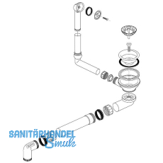 BLANCO Ab- und Überlaufgarnitur 1 x 3,5'' 224822 BLANCO Ab- und Überlaufgarnitur 1 x 3,5'' 224822