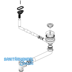 BLANCO Ab- und Überlaufgarnitur 1 x 3,5'' 226897 BLANCO Ab- und Überlaufgarnitur 1 x 3,5'' 226897