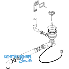 BLANCO Ab- und Überlaufgarnitur 1 x 3,5'' 227476 BLANCO Ab- und Überlaufgarnitur 1 x 3,5'' 227476