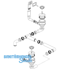 BLANCO Ab- und �berlaufgarnitur 2 x 3,5" 230835