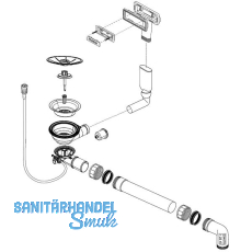 BLANCO Ab- und Überlaufgarnitur 1 x 3,5'' 234078 BLANCO Ab- und Überlaufgarnitur 1 x 3,5'' 234078