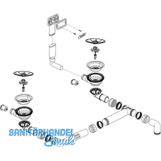 BLANCO Ab- und Überlaufgarnitur 2 x 3,5" 234452 BLANCO Ab- und Überlaufgarnitur 2 x 3,5" 234452