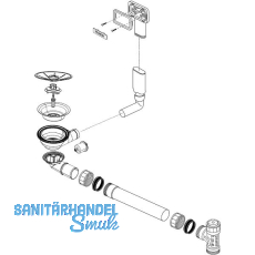 BLANCO Ab- und Überlaufgarnitur 1 x 3,5'' 234455 BLANCO Ab- und Überlaufgarnitur 1 x 3,5'' 234455