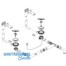 BLANCO Ab- und �berlaufgarnitur 2 x 3,5'' 234460