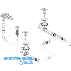 BLANCO Ab- und Überlaufgarnitur 2 x 3,5'' 236263 BLANCO Ab- und Überlaufgarnitur 2 x 3,5'' 236263