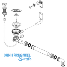 BLANCO Ab- und Überlaufgarnitur 1 x 3,5'' 236798 BLANCO Ab- und Überlaufgarnitur 1 x 3,5'' 236798
