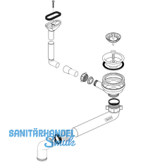 BLANCO Ab- und Überlaufgarnitur 1 x 3,5'' 236893 BLANCO Ab- und Überlaufgarnitur 1 x 3,5'' 236893