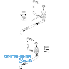 BLANCO Ab- und �berlaufgarnitur 1 x 3,5'' 221196