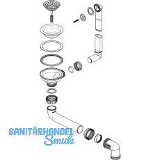 BLANCO Ab- und Überlaufgarnitur 1 x 3,5'' 230037 BLANCO Ab- und Überlaufgarnitur 1 x 3,5'' 230037