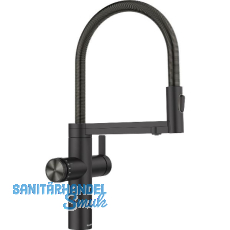 BLANCO Set Armatur Choice Icona Schwarz matt mit Wasseraufbereitungseinheit