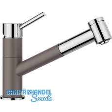 BLANCO Küchenarmatur Kano-S Vario 527967 druckfest Vulkangrau/Chrom BLANCO Küchenarmatur Kano-S Vario 527967 druckfest Vulkangrau/Chrom