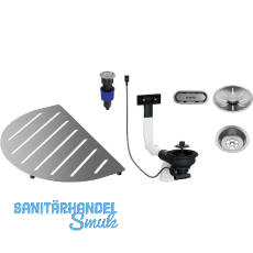 BLANCO Zubeh�rset f�r Sp�le Oovalon Edelstahl geb�rstet 527993