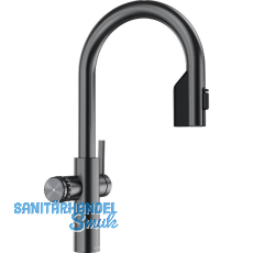 BLANCO Set Armatur Choice Icona-C Satin Darksteel mit Wasseraufbereitungseinheit