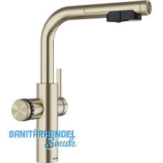 BLANCO Set Armatur Choice Icona-L Satin Gold mit Wasseraufbereitungseinheit