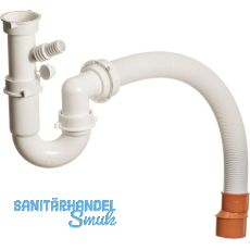 Siphon mit flexiblem Schlauch mit 1 Anschluss 40/50 mm Siphon mit flexiblem Schlauch mit 1 Anschluss 40/50 mm