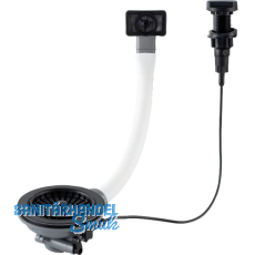 SOLIDO Ab- und �berlaufventil mit Drehknopf 1 x 3,5" 83006/N rund Schwarz