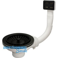 Siebkorb-Garnitur mit Handbetätigung 3,5" Schwarz Siebkorb-Garnitur mit Handbetätigung 3,5" Schwarz