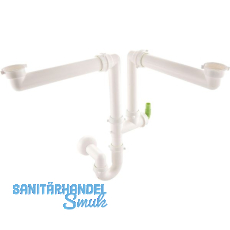 Siphon mit Ablaufverbindung 2-teilig 40/50 mm