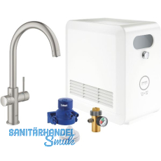 GROHE Blue Professional Küchen-Funktionsarmatur C-Auslauf Edelstahl GROHE Blue Professional Küchen-Funktionsarmatur C-Auslauf Edelstahl