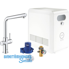 GROHE Blue Professional Küchen-Funktionsarmatur L-Auslauf Chrom GROHE Blue Professional Küchen-Funktionsarmatur L-Auslauf Chrom