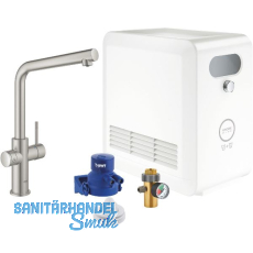 GROHE Blue Professional Küchen-Funktionsarmatur L-Auslauf Edelstahl GROHE Blue Professional Küchen-Funktionsarmatur L-Auslauf Edelstahl