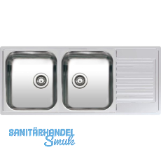 REGINOX 2D-Spüle Centurio L30, 1150 x 490 mm reversibel, Edelstahl REGINOX 2D-Spüle Centurio L30, 1150 x 490 mm reversibel, Edelstahl