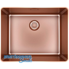 SOLIDO fl�chenb�ndige Sp�le CAPPSR50R20CO Slim Frame Edelstahl-Kupfer