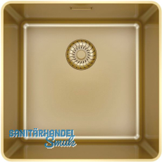 SOLIDO fl�chenb�ndige Sp�le CAPPSR40R20G Slim Frame Edelstahl-Gold