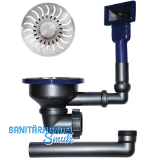 CARESSI Ab- und Überlaufgarnitur CAKP24BL37 Edelstahl CARESSI Ab- und Überlaufgarnitur CAKP24BL37 Edelstahl