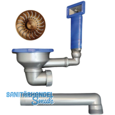 CARESSI Ab- und Überlaufgarnitur CAPPKP24NCO Kupfer CARESSI Ab- und Überlaufgarnitur CAPPKP24NCO Kupfer